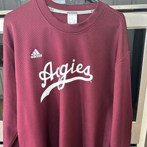 Adidas Texas A&M Aggies Long Sleeve Pullover Sweatshirt - XXL